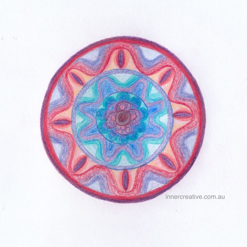 Inner Creative - Mandala Inspiration called "Comfort". Click to see its supporting message.