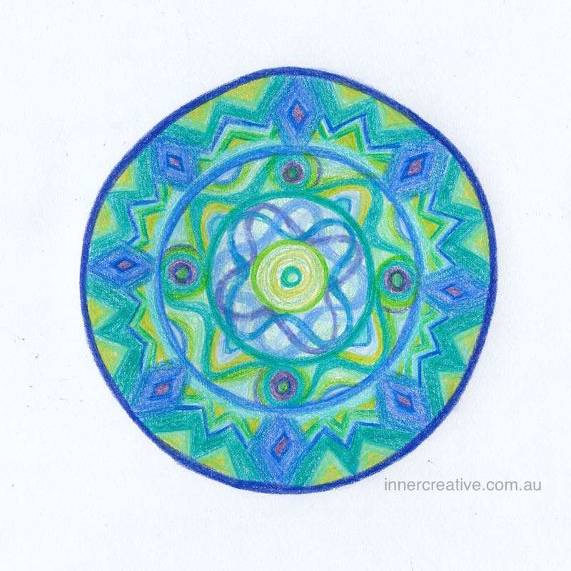 Inner Creative - Mandala Inspiration called "The Magic of Possibility". Click to see its supporting message.