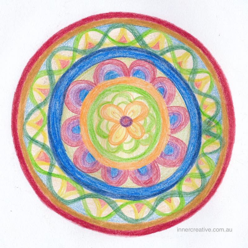 Inner Creative - Mandala Inspiration called "Heartfelt Surrender". Click to see its supporting message.