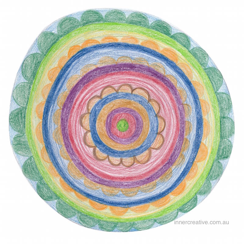 Inner Creative - Mandala Inspiration called "Joy Awash with Hope". Click to see more about this image and its supporting message.