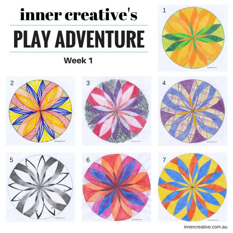 Inner Creative Creativity tips and Learnings from the Mandala Play Adventure Week 1. innercreative.com.au