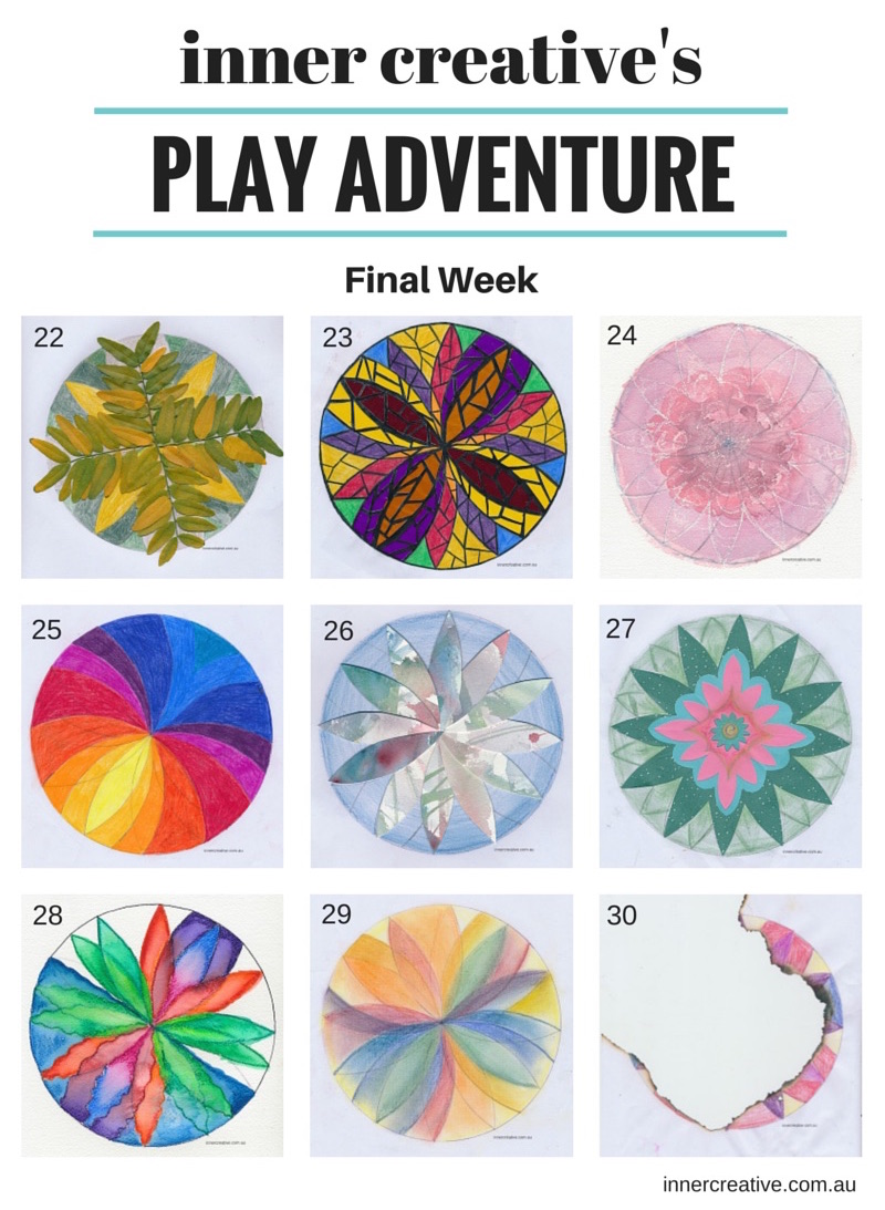 Inner Creative Mandala Play Adventure Final Week - Read the Blog on Finding Creative Inspiration - innercreative.com.au