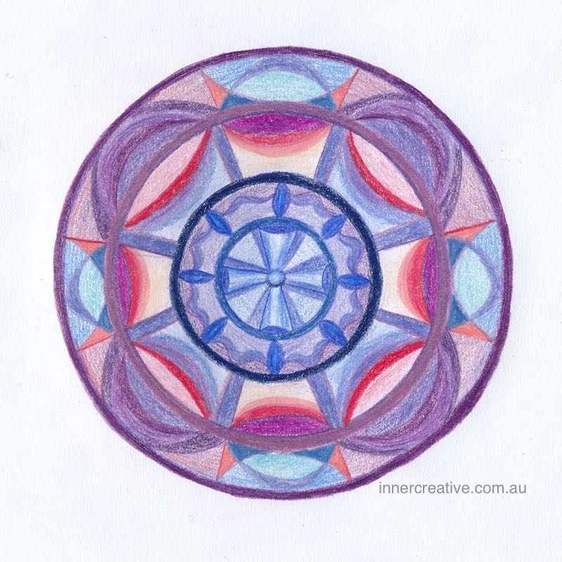 Inner Creative - Mandala Inspiration called "Finding your way". Click to see its supporting message.