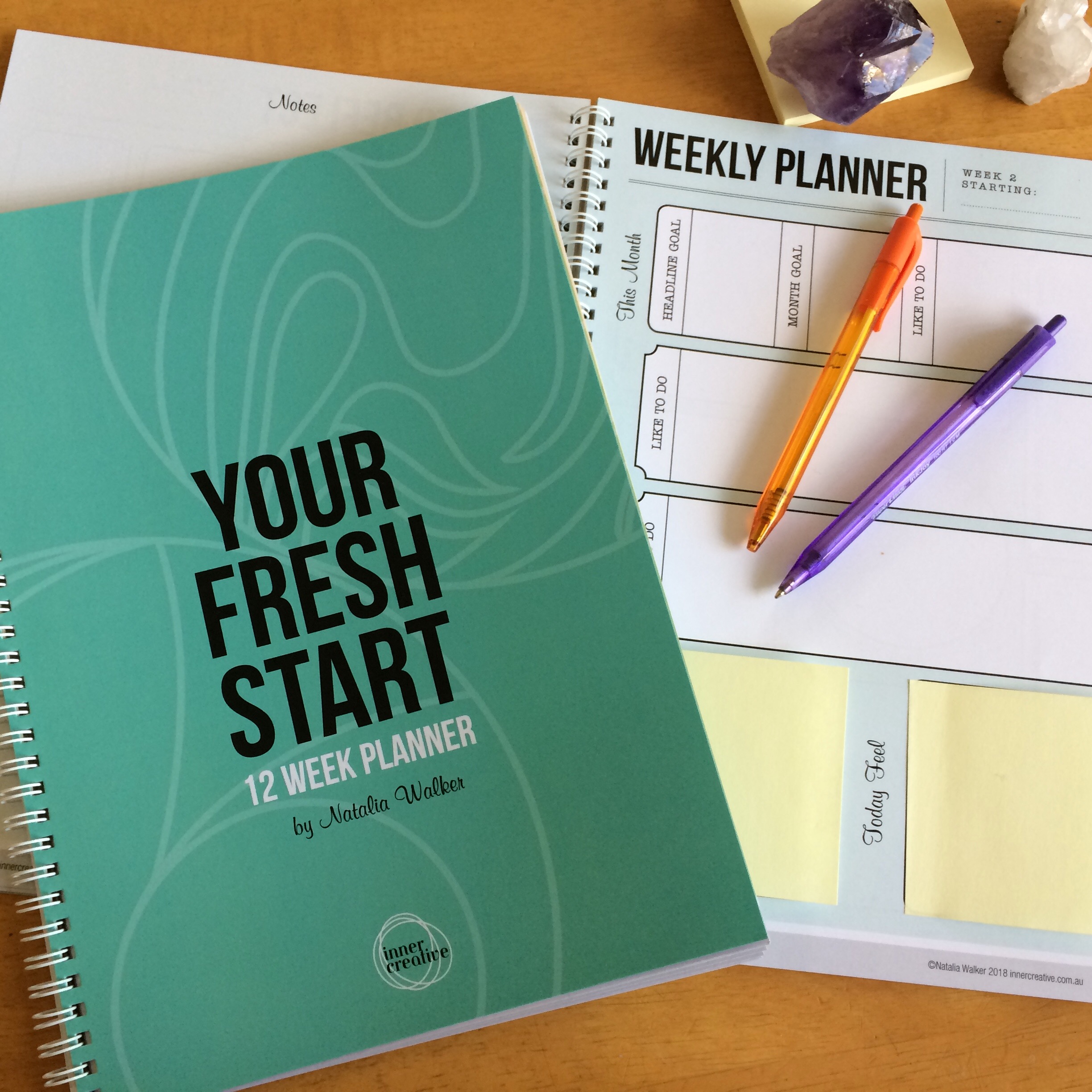 Inner Creative Your Fresh Start 12 Week Planner