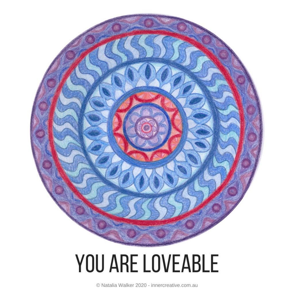 Inner Creative Mandala Inspiration - You are a Treasure (orange)