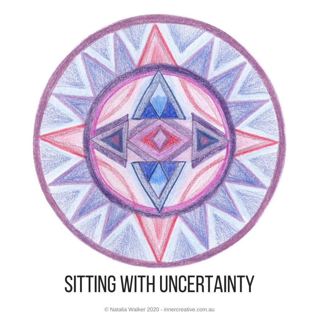Inner Creative Mandala Inspiration- Sitting with Uncertainty