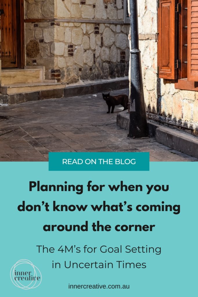 Inner Creative Blog- Planning when you don’t know what’s coming around the corner – The 4M’s for goal setting in uncertain times