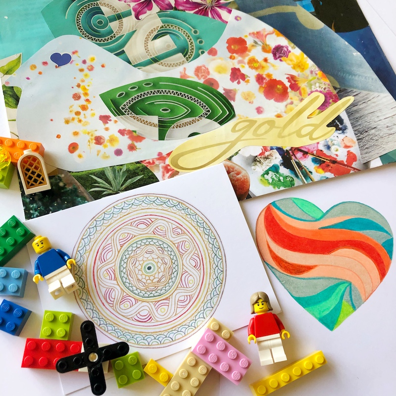 Inner Creative Mandala Hearts and LEGO Serious Play
