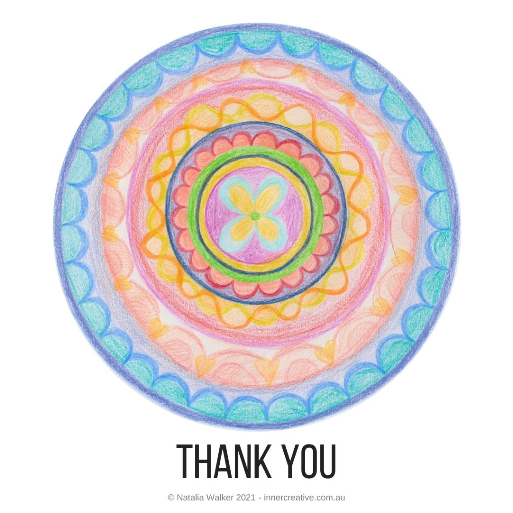Inner Creative Mandala Inspiration Thank You